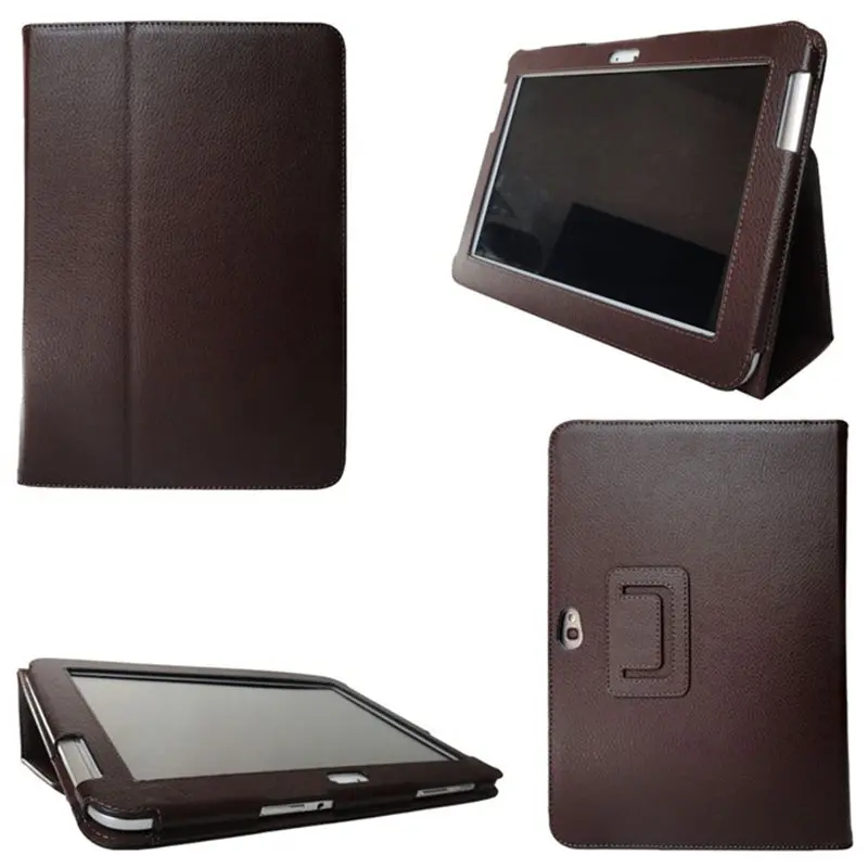 Magnet Pu Leather Stand Cover Case For Samsung Galaxy Note 10.1 GT N8000 Tablet N8010 N8013 N8020 Folio Flip Book Case