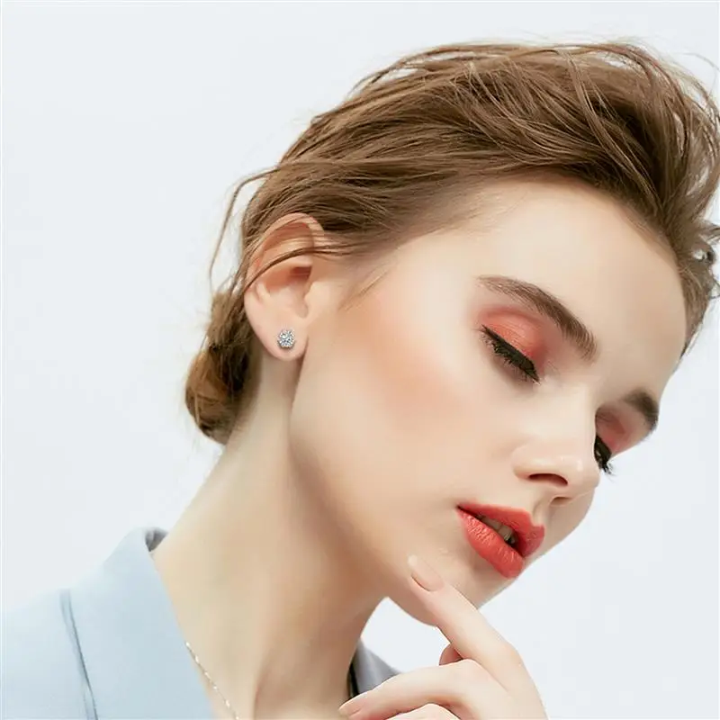 20pcs/lot 925 Silver Plated Blank Post Earring Studs Base Findings Earring Pin Connector Ear Back DIY Jewelry Making Accessories