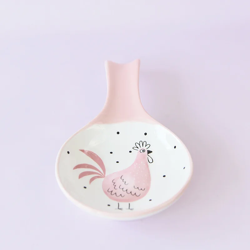 American tableware kitchen decoration ceramic spoon holder.