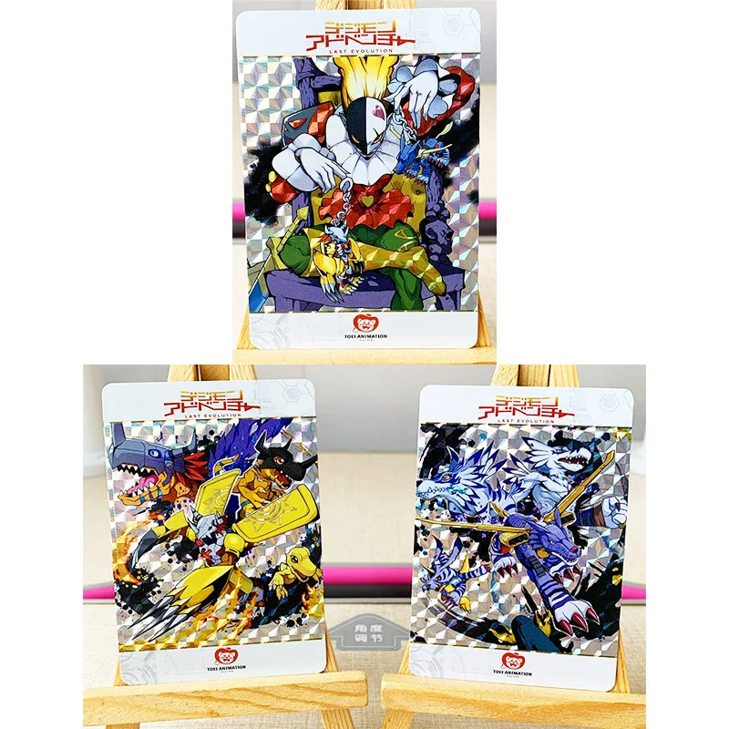 3pcs/set Digimon Digital Monster Piemon Toys Hobbies Hobby Collectibles Game Collection Anime Cards