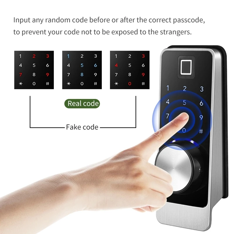 Smart Door Lock Bluetooth Deadbolt Locks TTLock APP Control Keyless Door Entry Exterior Door Password IC Cards Front Door Lock