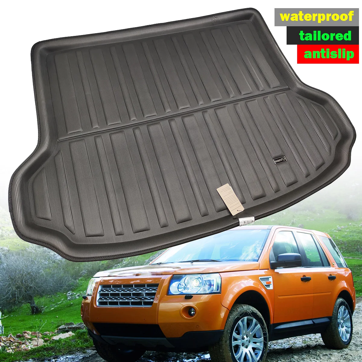 For Land Rover Freelander 2 LR2 2007 - 2015 Rear Trunk Tray Cargo Boot Liner Mat Floor Carpet 2008 2009 2010 2011 2012 2013 2014