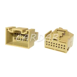 1 conjunto de soquete de radar automotivo com cabo de 16 pinos 8e0 972 416 a, conector de módulo de estacionamento para audi vw