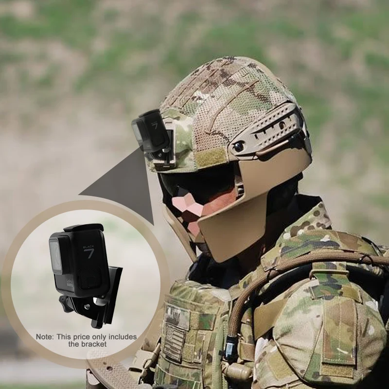 Aluminum Helmet Fixed Mount NVG Base Holder Adapter for GOPRO Hero 10 9 8 7 4 Session yi Sjcam EKEN Action Video Sports Cameras