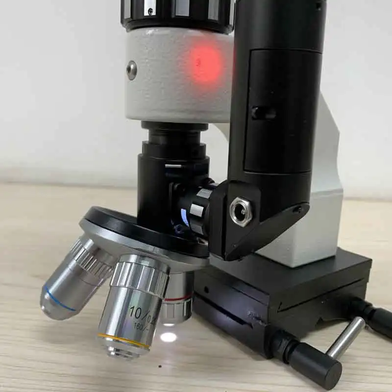 Multi Objective Polarizing Metallographic Microscope Hand Held Portable Metallurgical Microscope for Metal Alloys Appraisal