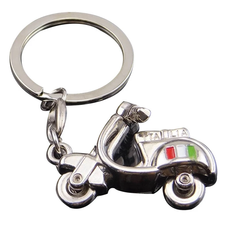 3D Motorcycle Keychain Metal Keyring Scooter Decoration Pendant Bag Keys Toy Holder Jewelry Creative Keychains Car Auto Rings