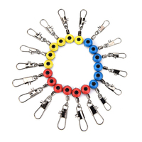 50pcs 20Pcs 10Pcs Fishing Float Bobber Stops Space Beans Swivel Connectors Sea Fishing Saltwater Metal Plastic Tools Accessories