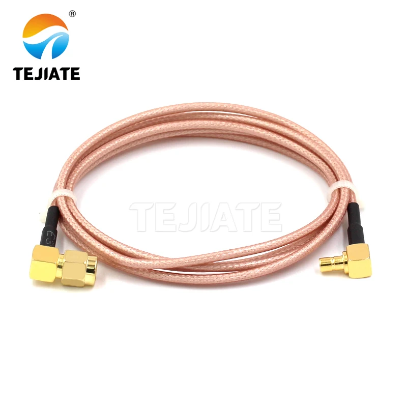1PCS TEJIATE Adapter Cable SMB To RPSMA Type SMB-JW Convert RPSMA-JW 8-90CM 1M 1.5M 2M Length Connector RG316 Wire