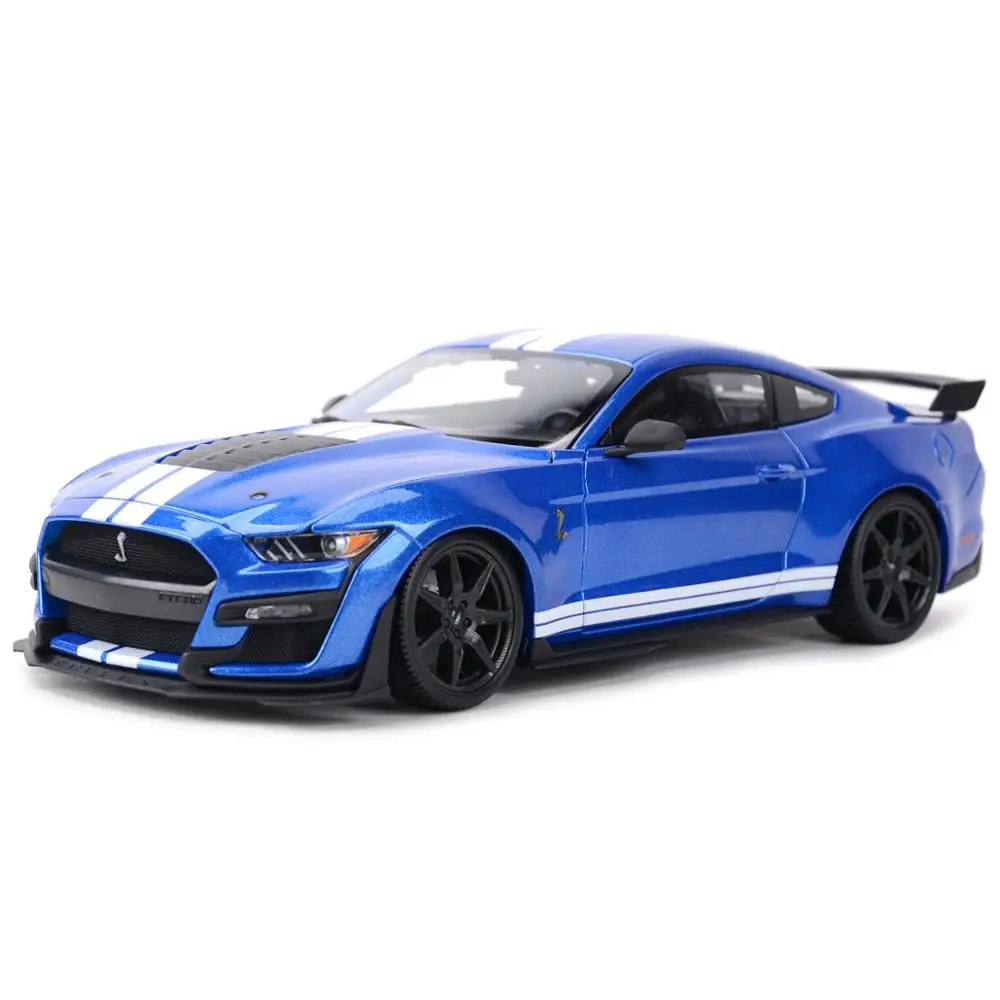 Maisto 1:18 2020 Ford Mustang Shelby GT500 Orange Static Die Cast Vehicles Collectible Model Car Toys