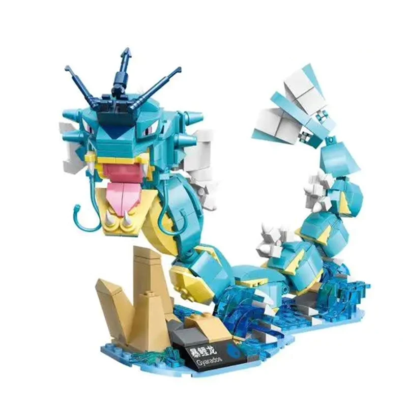 Real Pokemon character star dream series Blastoise Charizard Venusaur Gyarados Mewtwo puzzle build building block model doll toy