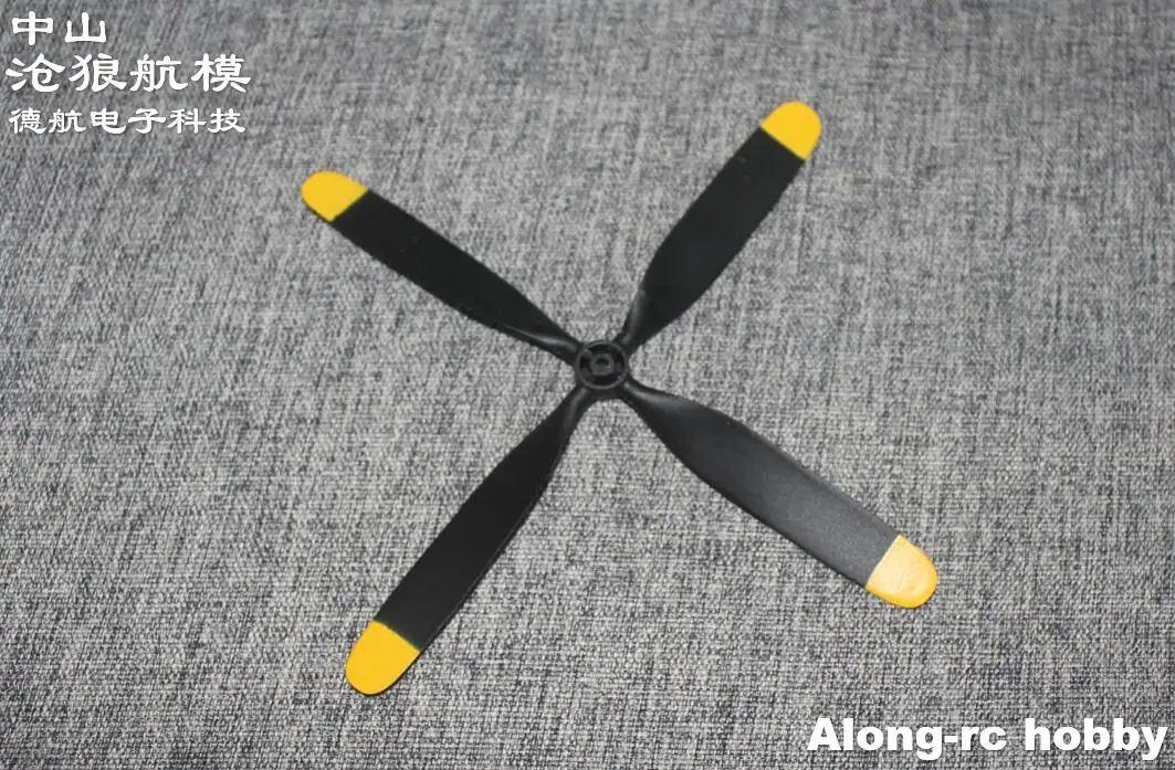 3pcs 170mm 4 blades Propeller for RC Airplane Plane Spare Part Volantex rc P51 750mm Wingspan Park Flyer P-51 Mustang 768-1