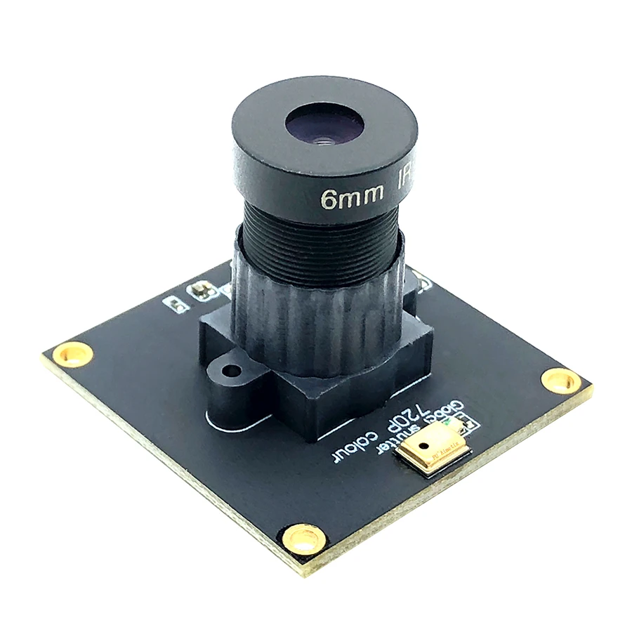 120FPS MJPEG  USB Camera Module Colour Global Shutter High Speed OTG UVC Linux USB 720P Mini CCTV Audio Support/3MP 6mm