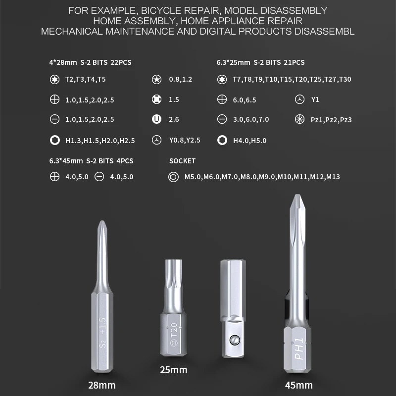 JAKEMY JM-6125 Precision Magnetic Screwdriver Set for Mobile Phone Computer Watch Electronic Repair Tools Kit