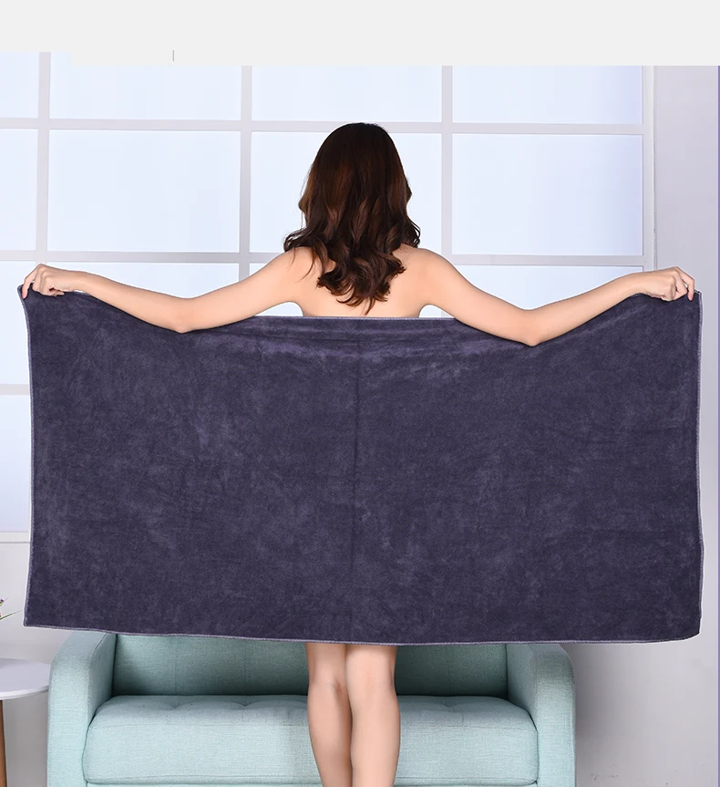 Microfiber towelBeauty Salon Bath Towel and Face Towel Massage Quick-Dry Special Large Towel Thick Microfiber Absorbent Soft Ste