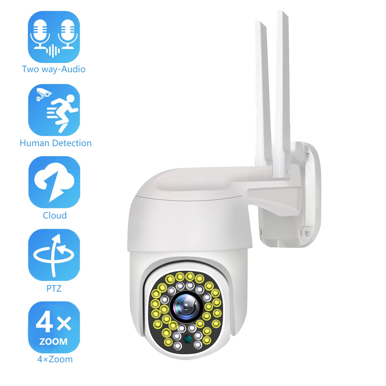 

IP-камера AZISHN, 5 Мп, PTZ, Wi-Fi, 4-кратный зум