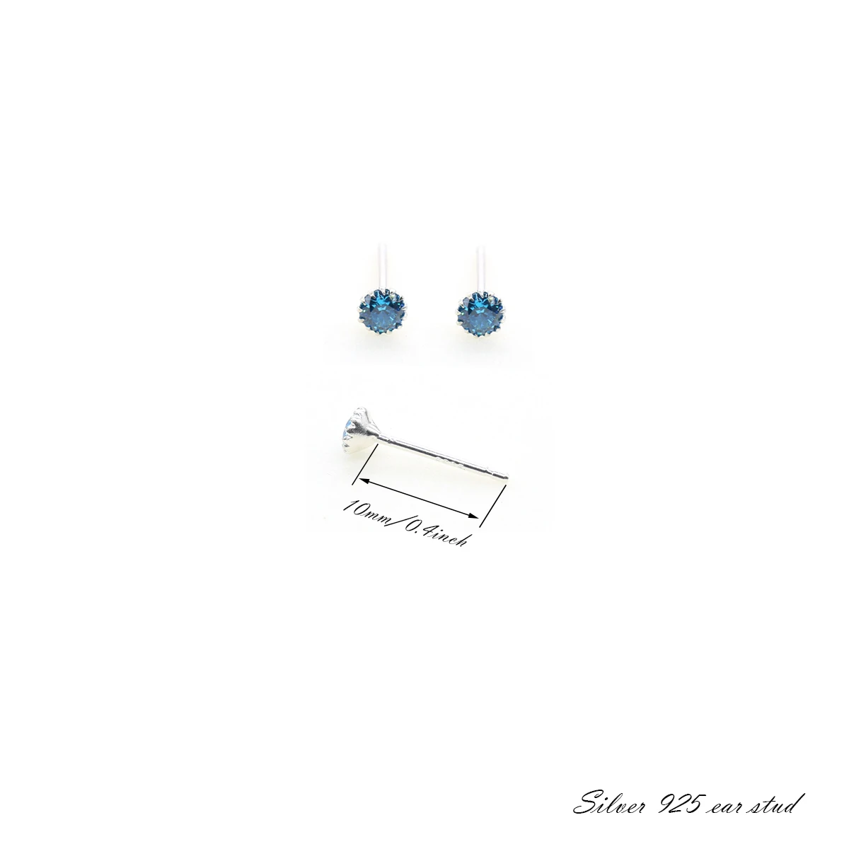 New Arrival 925 Silver Dainty Earrings Stud Piercing Set Piercing Jewelry Fashion Body Jewelry Aretes