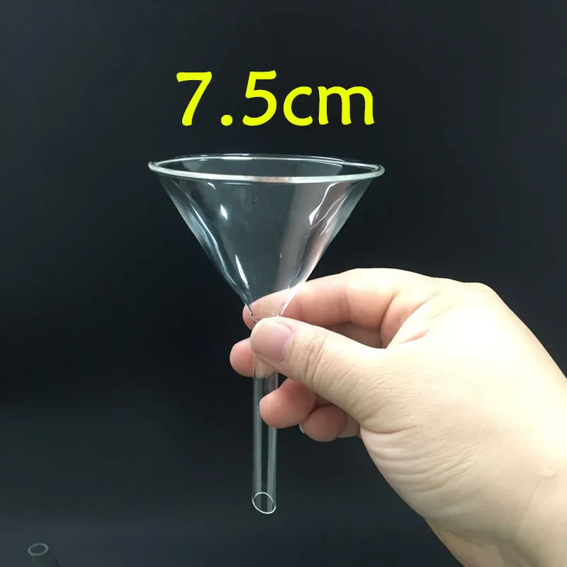 2Pcs/Set  90mm Laboratory High-quality Glass Funnel Conical Funnel Filter Device