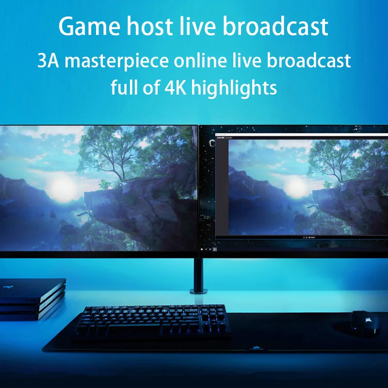 Acasis PCIe HDMI-compatible Video Capture Card 4K60 HZ HDR PCIe Interface 2K144 1080p240 PS5 Bulid-in Capture Audio Video Source