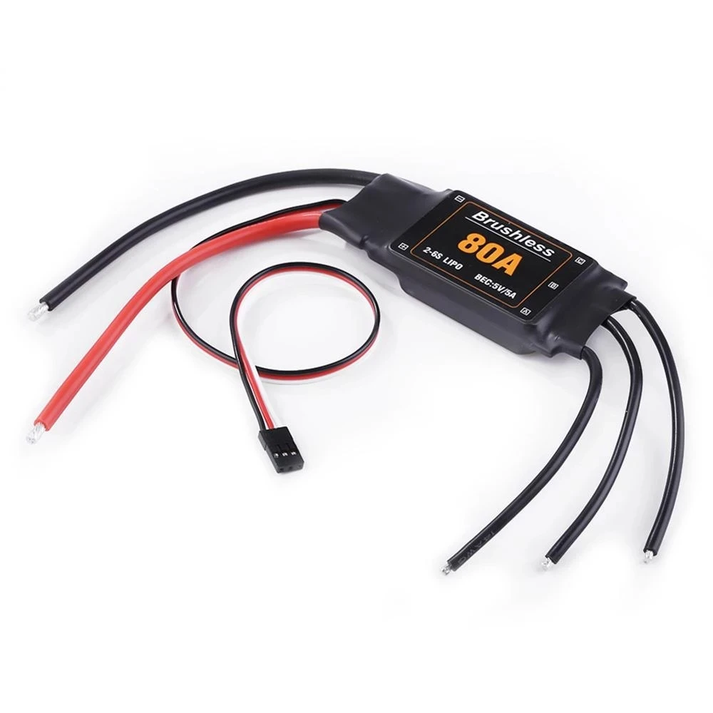 80A 2-6S ESC bezszczotkowy ESC 80A prędkość ESC kontroler dla RC Vliegtuig helikopter RC FPV Quadcopter