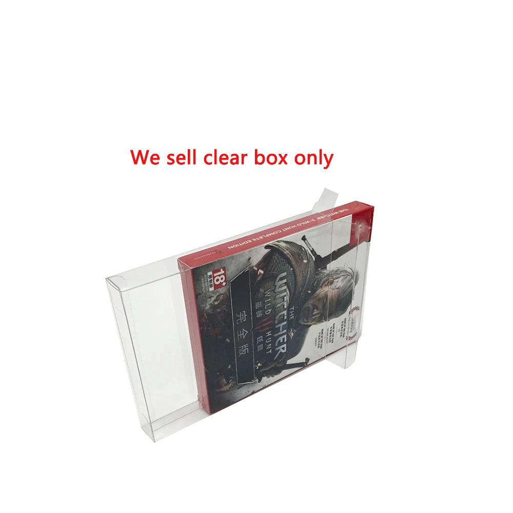 Scatola protettiva in PET trasparente per Switch NS Witcher 3 scatola da esposizione in plastica versione giapponese in edizione limitata