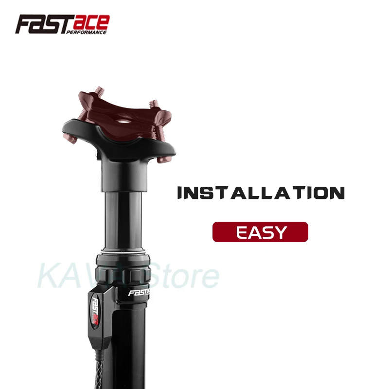 Fastace MTB Telescopic Seatpost 27.2/30.9/31.6/33.9mm Mountain Bike Dropper Adjustable Seat Post Lever 440mm length 125mm Travel