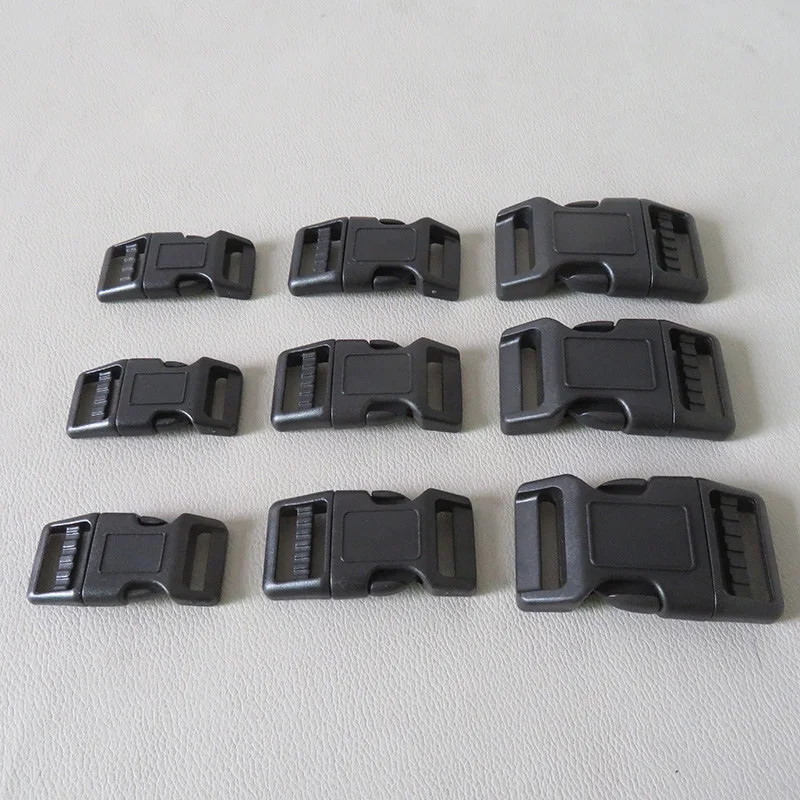 1PCS 15mm 19mm 25mm Plastic Side Release Buckle For Bag Belt Straps Pet Dog Collar Backpack Paracord Sewing DIY Accessories