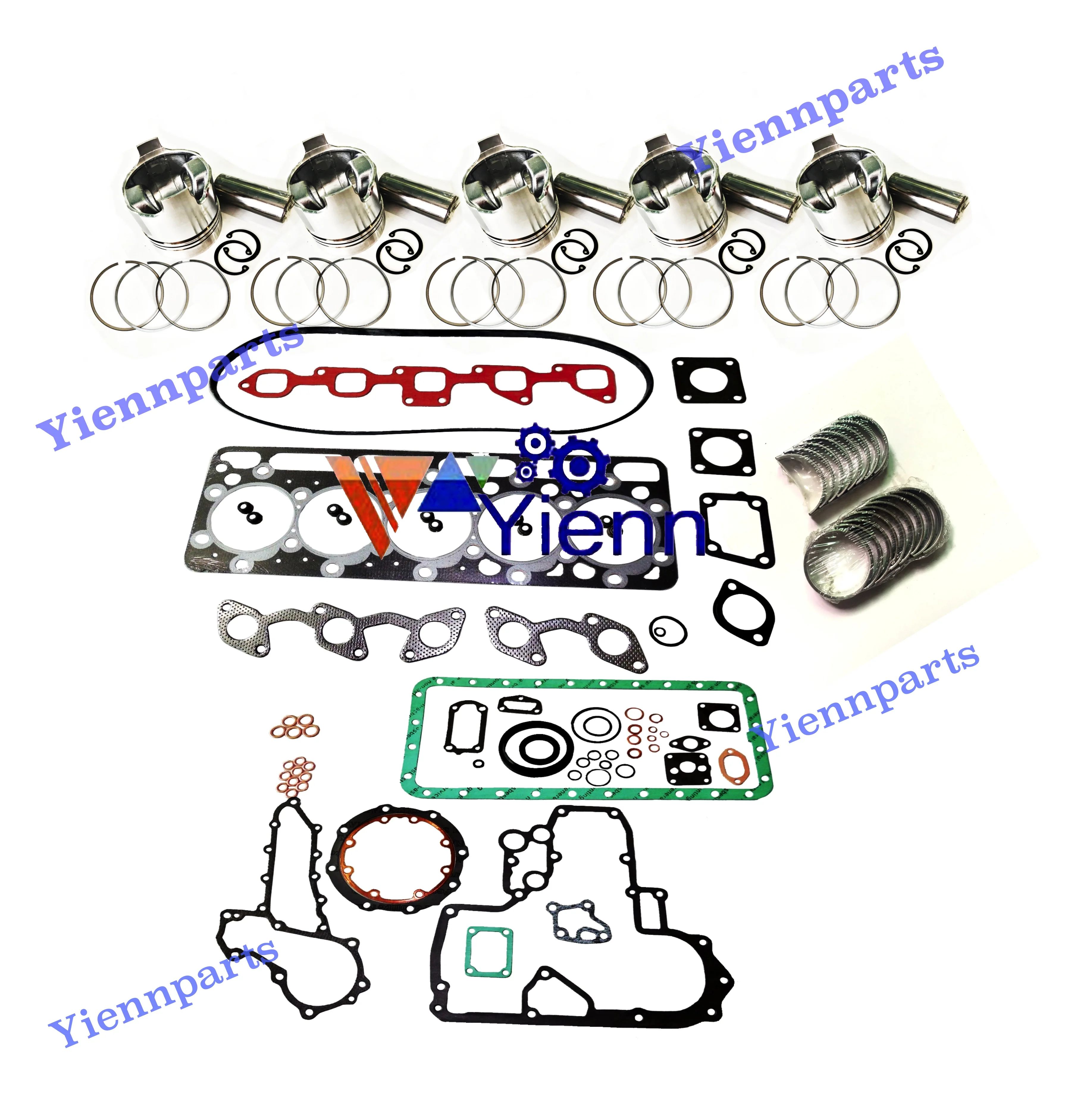 

For Kubota F2503 Overhaul Rebuild Kit With Full Gasket kit Piston Ring Bearing Set Tractors Diesel Engine Repair Parts