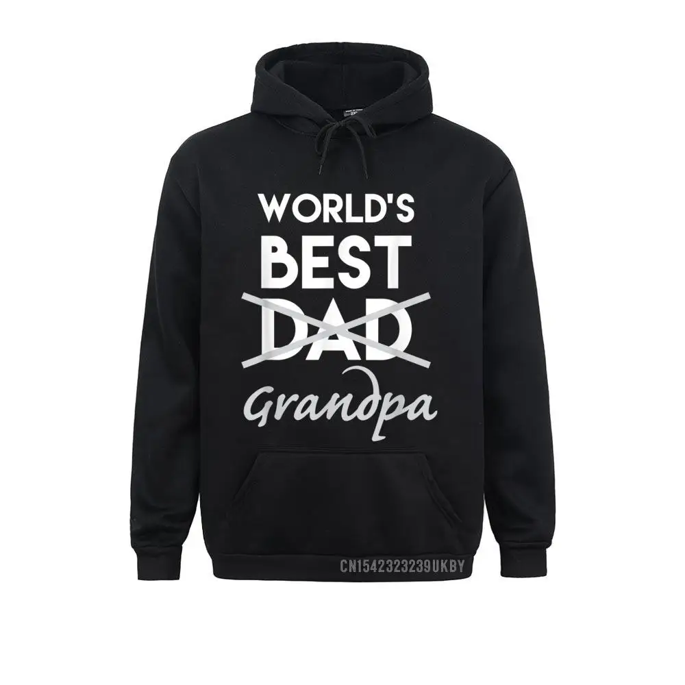 Mens World's Best Dad Grandpa Harajuku Funny Pregnancy Announcement Newest Male Sweatshirts Long Sleeve Hoodies Hoods