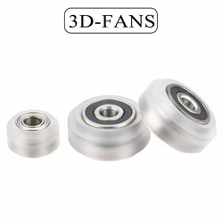 10Pcs/lot Openbuilds Plastic wheel PC Passive Round wheel Idler Pulley Gear perlin wheel & V type groove passive for CNC V-slot