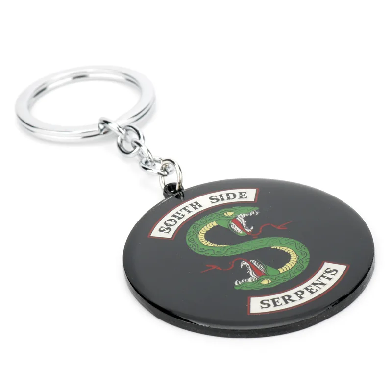 Riverdale South Side Serpents Keychain Key Ring Car Keychains Handicrafts Fashion Llaveros