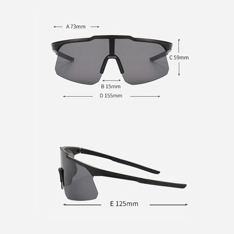 Gafas de sol UV400 para deportes al aire libre, lentes de sol para bicicleta de montaña y carretera, antiultravioleta, para hombre y mujer