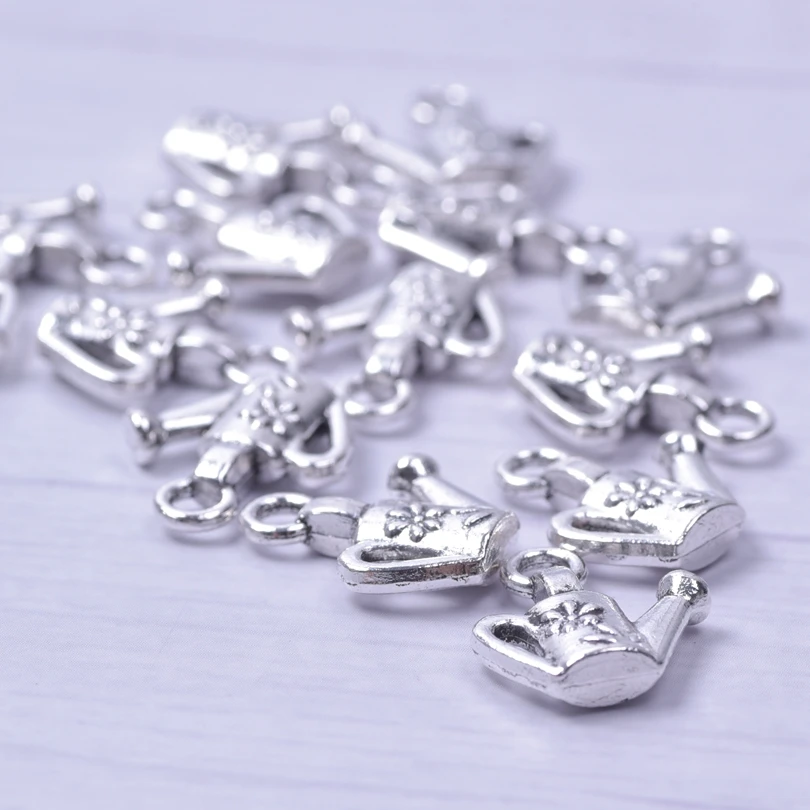 20pcs Alloy Teapot Charm Pendant Water Cup Tea Set Charms For Jewelry Making Necklace DIY Supplies Vintage Handmade Accessories