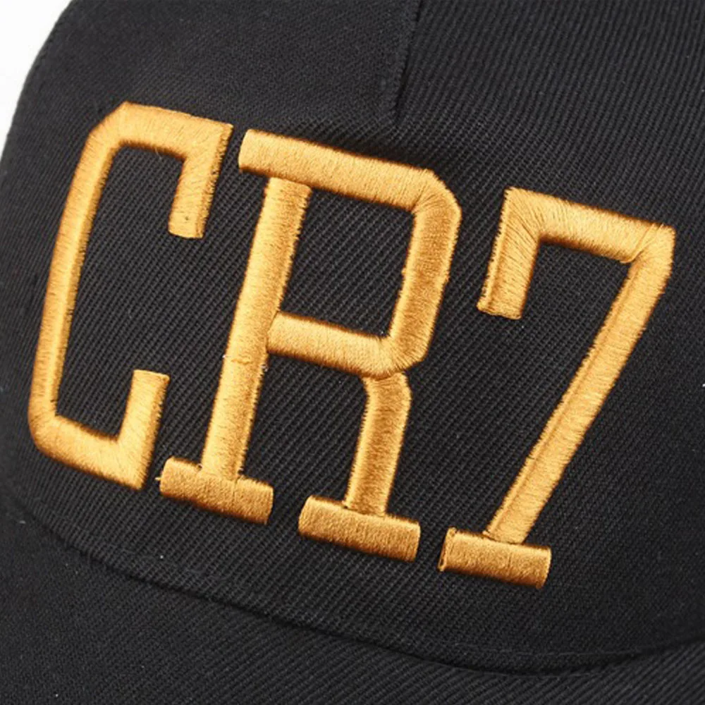 Cristiano Ronaldo-gorra de béisbol CR7 para hombre y mujer, gorro ajustable de algodón con bordado 3D de hueso, Snapback, informal, deportivo