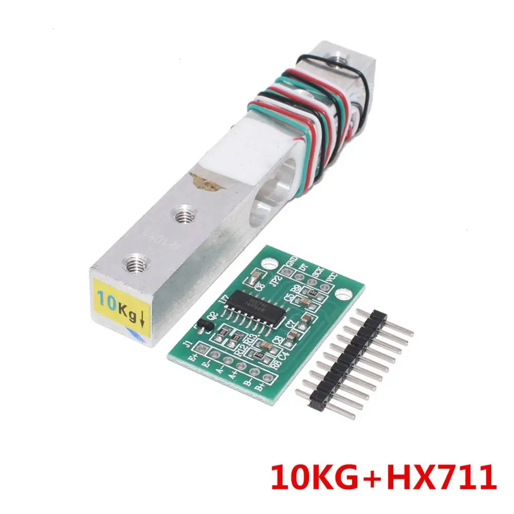 Load Cell 1KG 5KG 10KG 20KG HX711 AD Module Weight Sensor Electronic Scale Aluminum Alloy Weighing Pressure Sensor