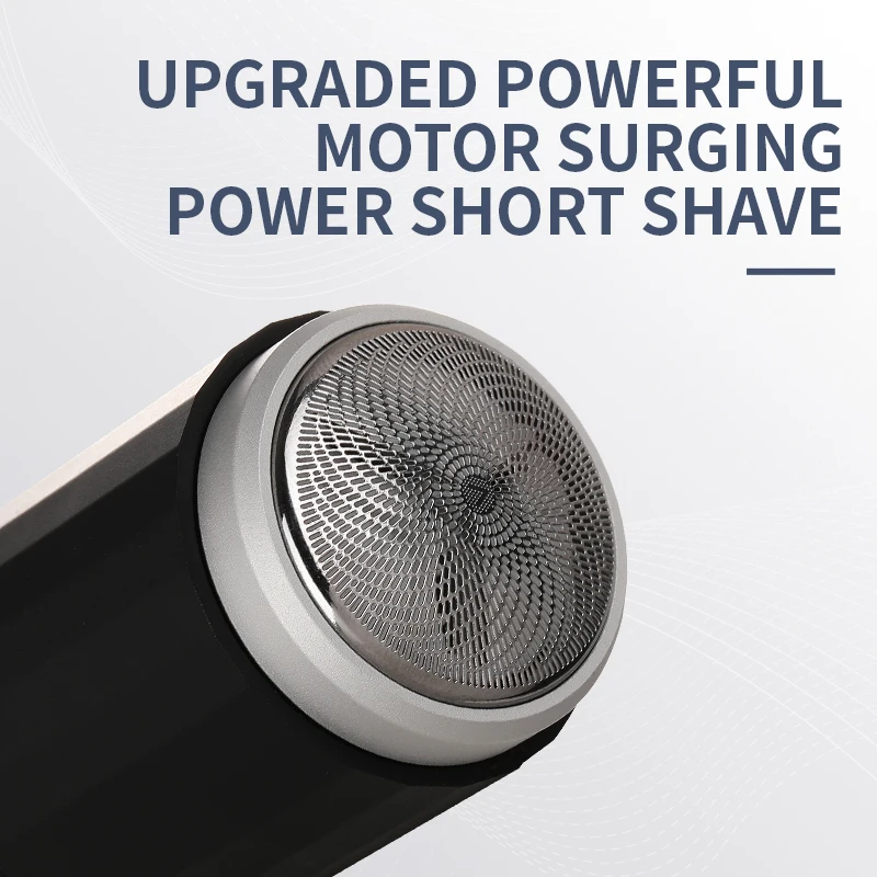 Professional Shaver Hair Cleaning Shave Shaper Foil Electric Shaver Head Shaving Machine Rotary Motor Electric Razor For Men