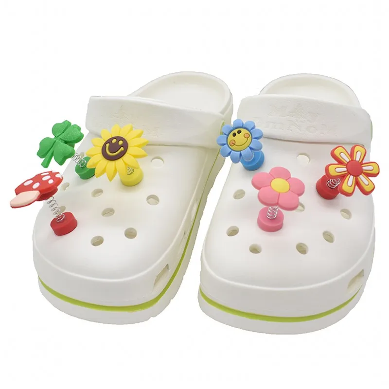 10 pcs Skaking Varied Flowers Children Toys Souvenir Gift Summer Beach Swaying Shoe Accessories