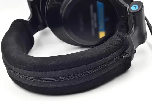 VEKEFF słuchawki ochraniacz na zamek błyskawiczny z pałąkiem na głowę dla Audio Technica ATH MSR7 M20 M30 M40 M40X M50X SX1 słuchawki