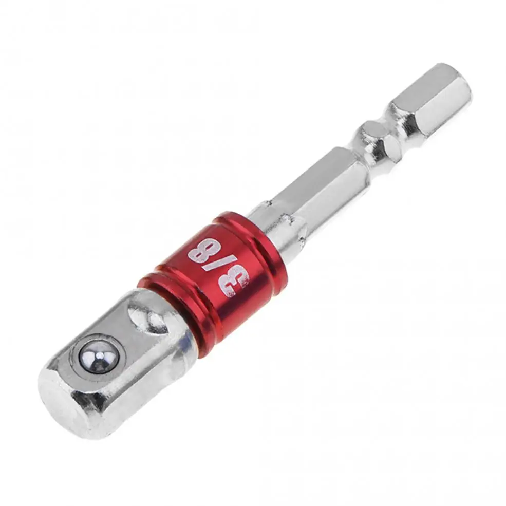Hex Shank Estensione Presa Adattatore di Conversione con 3/8 "Quadrato Testa per Estensione Punte da Trapano Strumento di Potere