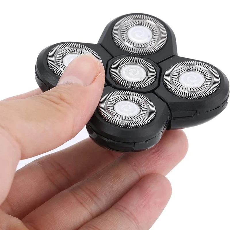 Testine di ricambio per lame a 5 testine testina galleggiante 5D rasoio elettrico facile da pulire adatto per rasoio viso e testa impermeabile