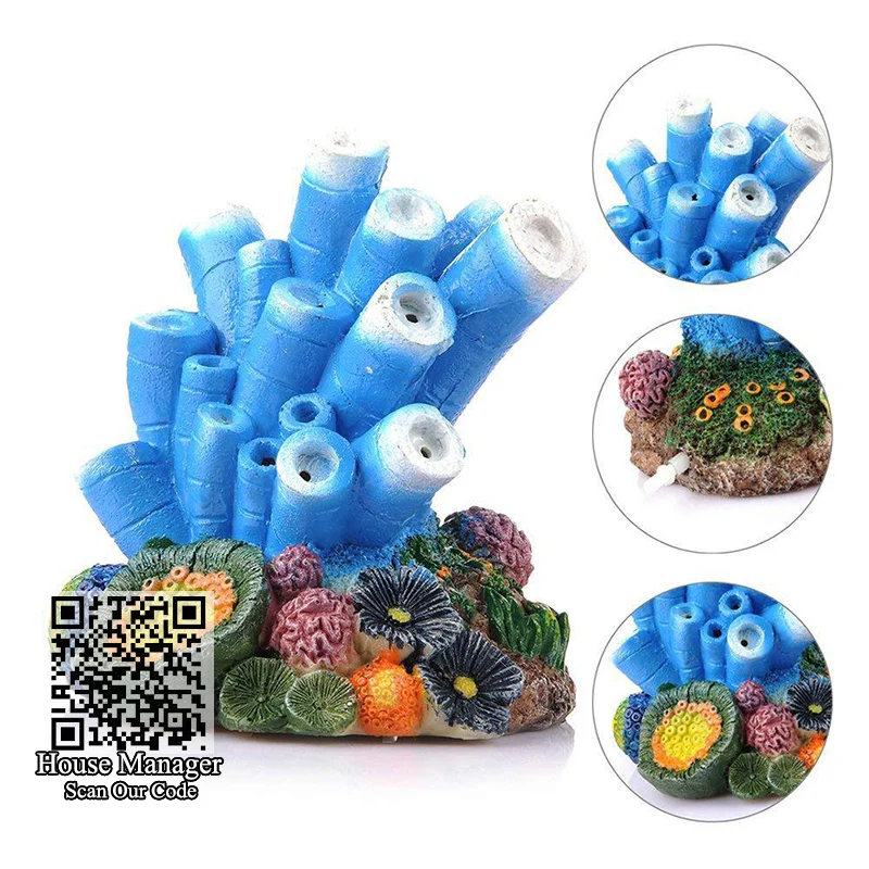 Luft Stein Blase Diffusor Aquarium Dekoration Meer Perle Shell Volcano Korallen blume Ornament Wasserlandschaft für aquarium aquarium