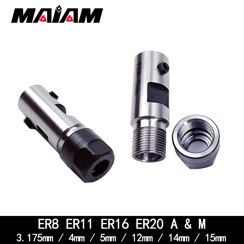 ER8 ER11 ER16 ER20 tool holder motor shaft post spindle 4 6mm 8mm 5mm 10mm 12mm 14mm 15mm for ER tool holder Engraving machine