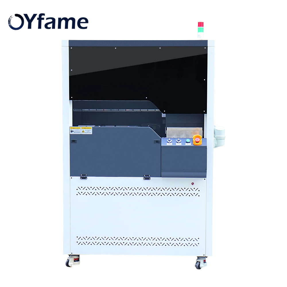 OYfame Cylinder UV Printer For Bottle Cylinder UV Printing Machine With 3PCS XP600 Printer Head Lipstick Bottle cup uv printing