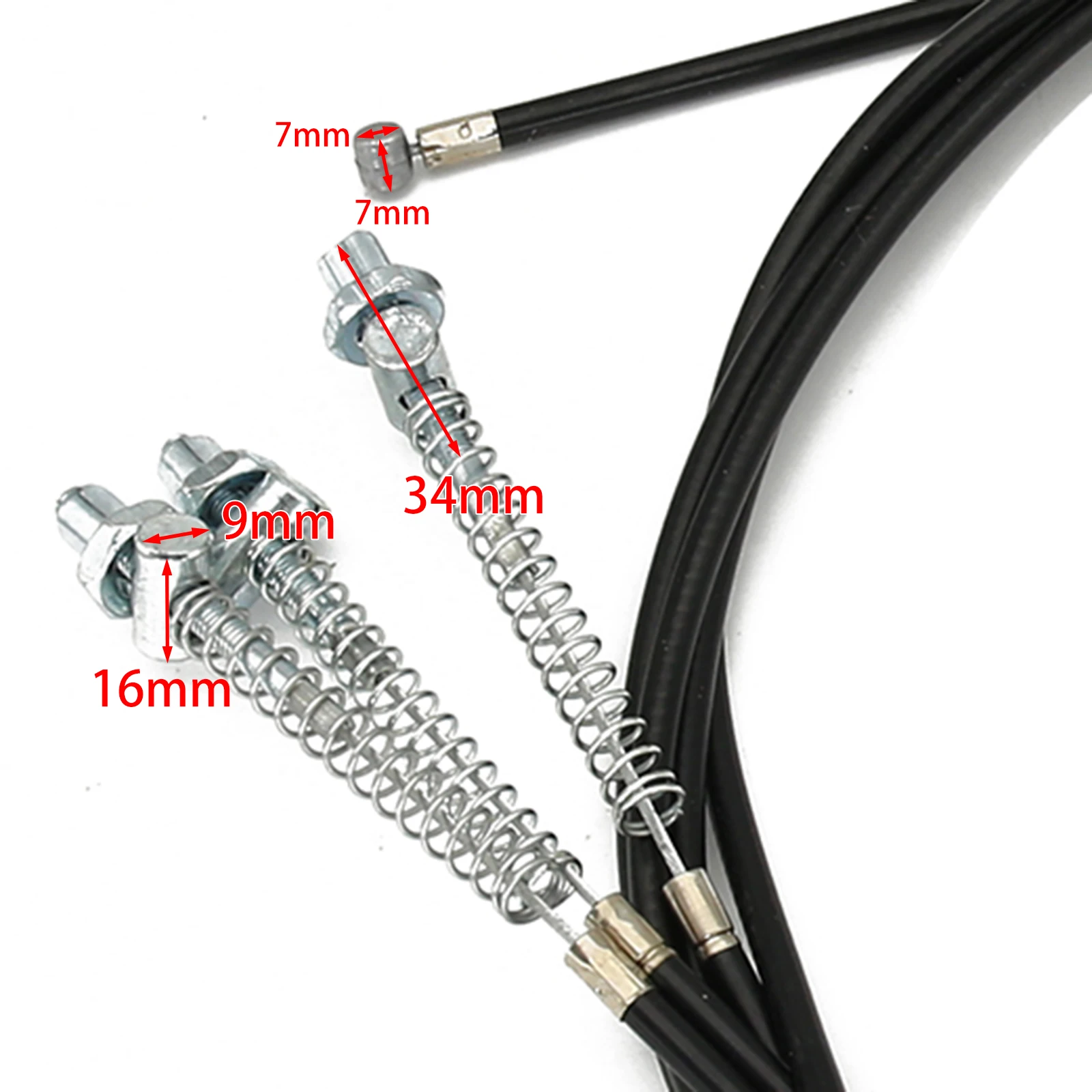 Brake Cable Front Rear Drum Brake Line Rear Drum Brake Cable with Screws for Scooter Moped Bike Electrical Motorbike