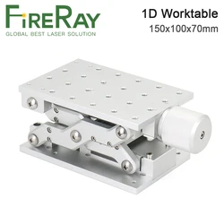 Fireray1d移動式ワークテーブル150x100x75mmポータブルキャビネットケースDIYパーツレーザーマーキング機用