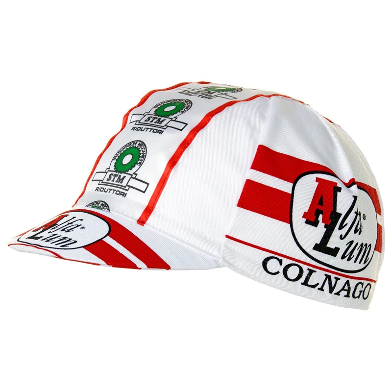 Alfa Lum Retro Cycling Caps White Bike Hat One Size Fits Most