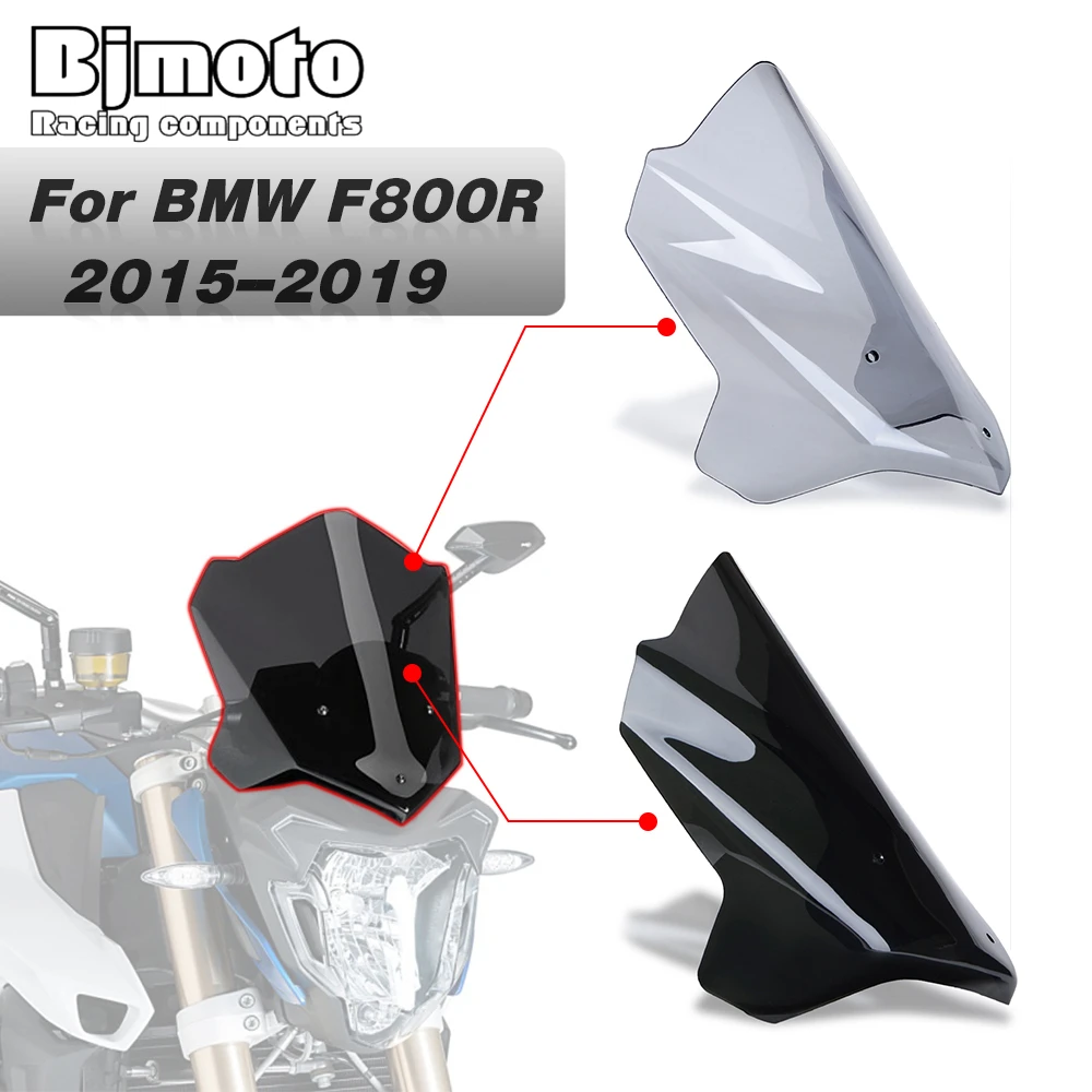 BJMOTO Motorcycle Wind Deflectors For BMW F800R 2015 2016 2017 2018 2019 2020 Motorbike Windshield Windscreen