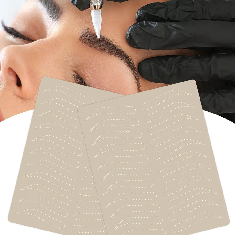 3/5/10/20Pcs Microblading Wenkbrauw Tattoo Praktijk Huid Wenkbrauw Permanente Make-Up Levert Wenkbrauw Training Huid