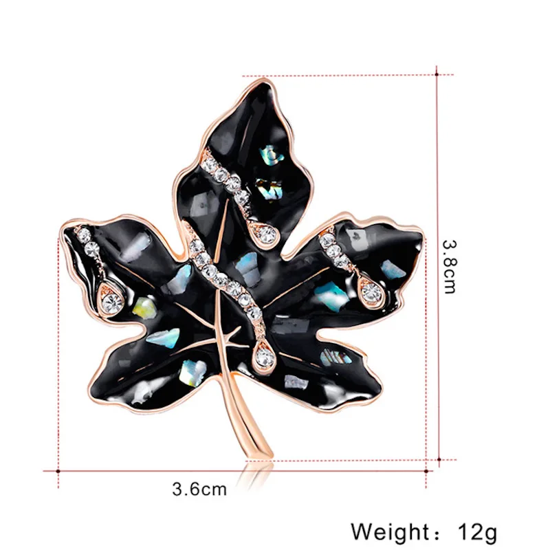 3pcs/lot Fashion Maple leaf Enamel Brooches Women Men's Weddings Brooch Pins best Christmas gift