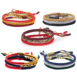 Multicolor Thread Bracelet Tibetan Buddhism Love Lucky Charm Tibetan Bracelets & Bangles For Women Men Handmade knot Rope