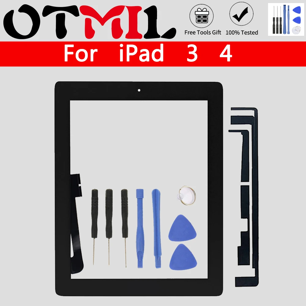 

Оригинальное качество для iPad 3 4 iPad3 iPad4 A1416 A1430 A1403 A1458 A1459 сенсорный экран дигитайзер Сменный датчик + кнопка